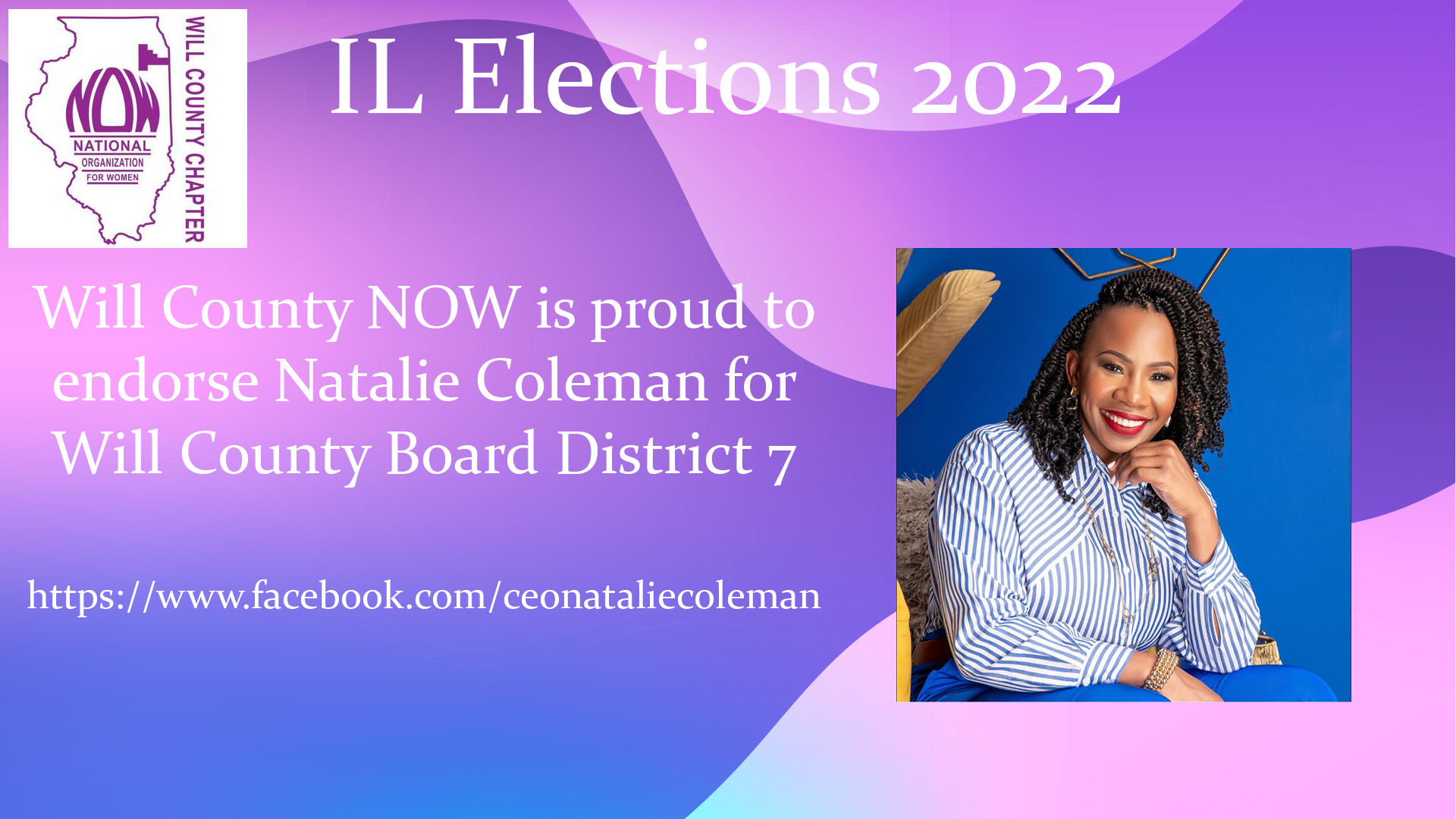 Will County NOW Endorses Natalie Coleman for Will County Board District 7