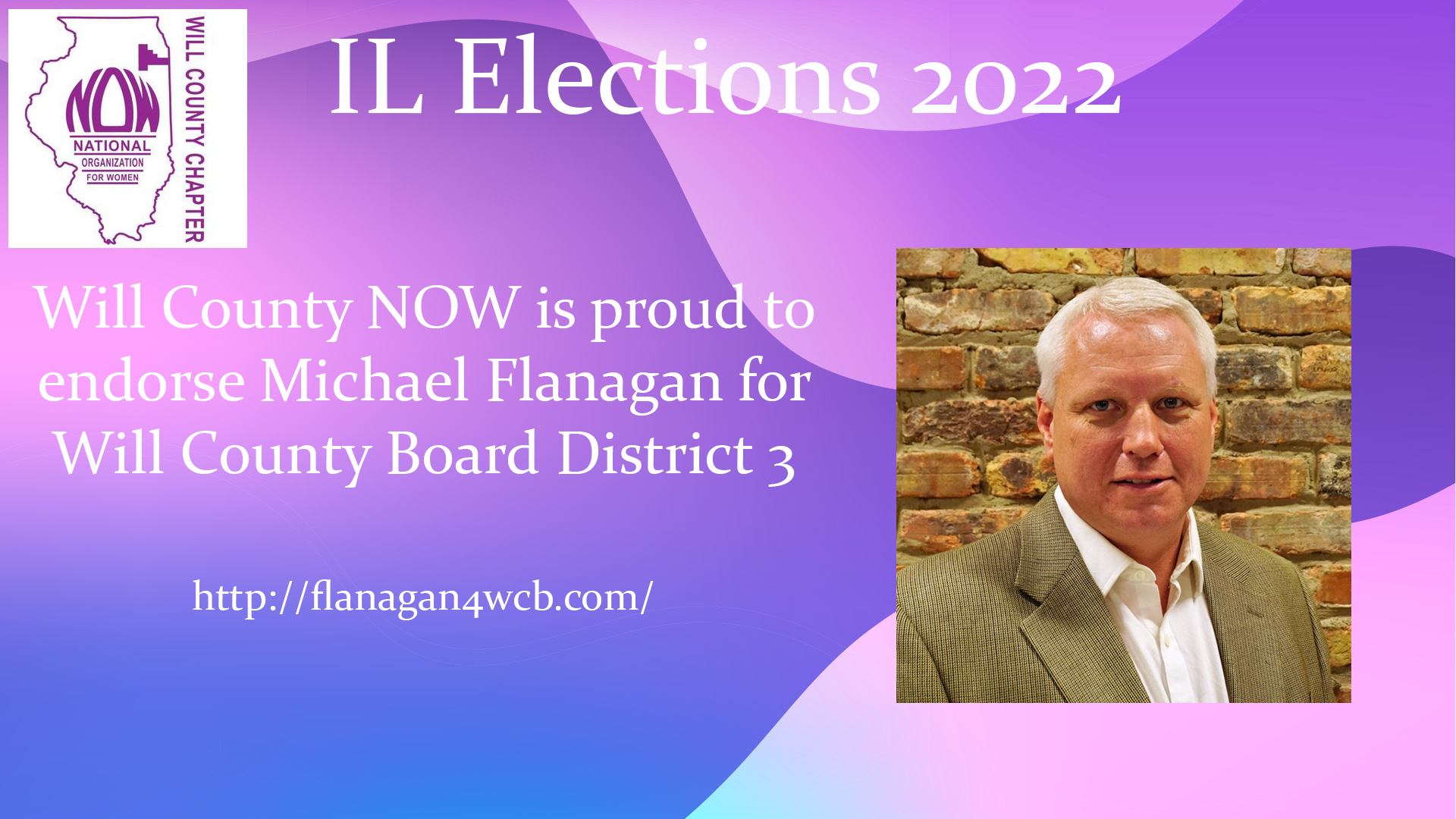 Will County NOW Endorses Michael Flanagan for Will County Board District 3