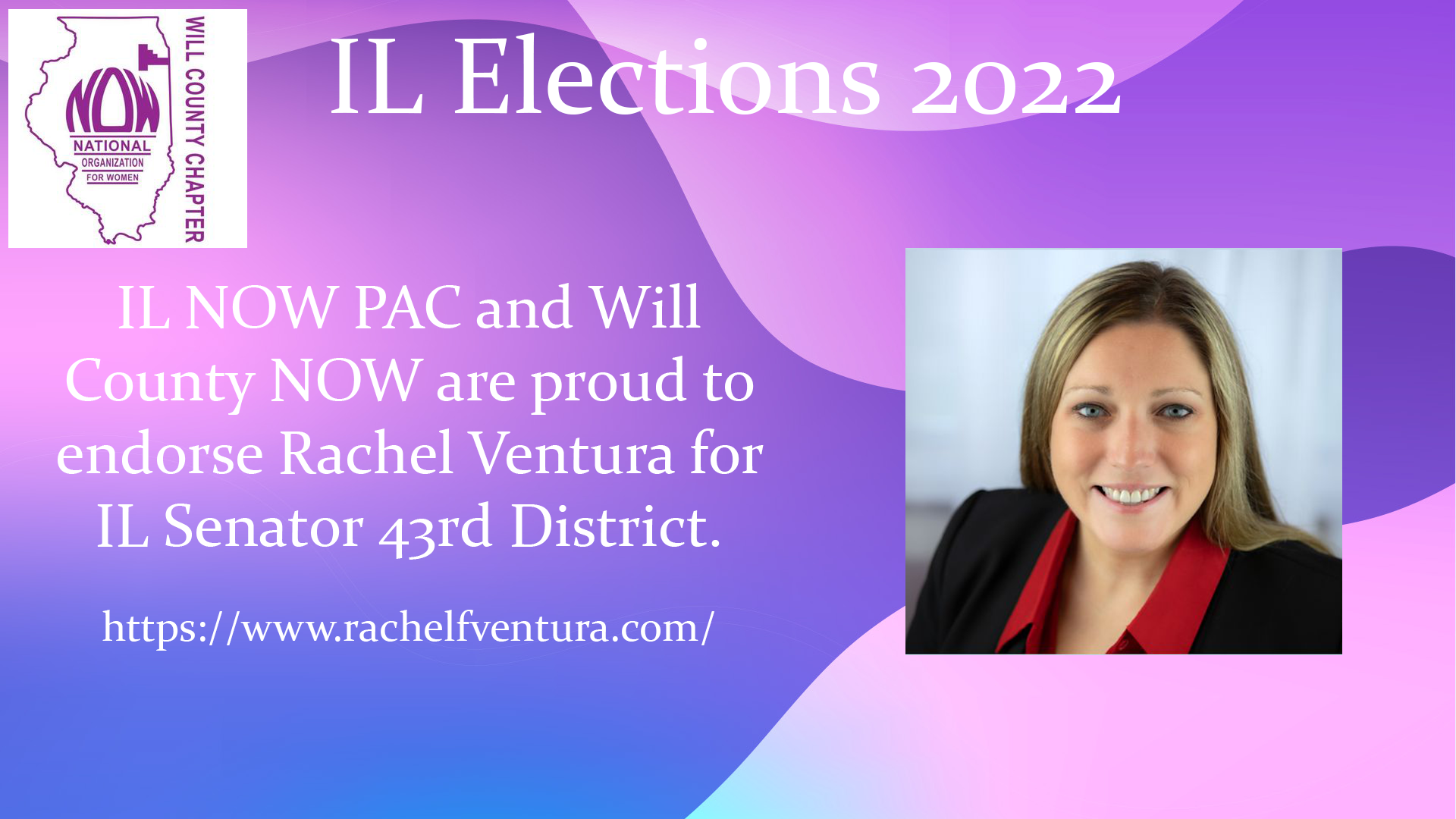 Will County NOW Endorses Rachel Ventura for IL Senator 43rd District